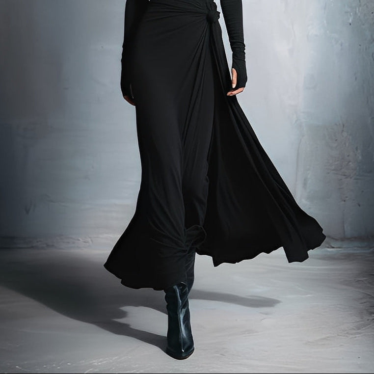 Naiara ❘ Vestido maxi con nudo lateral