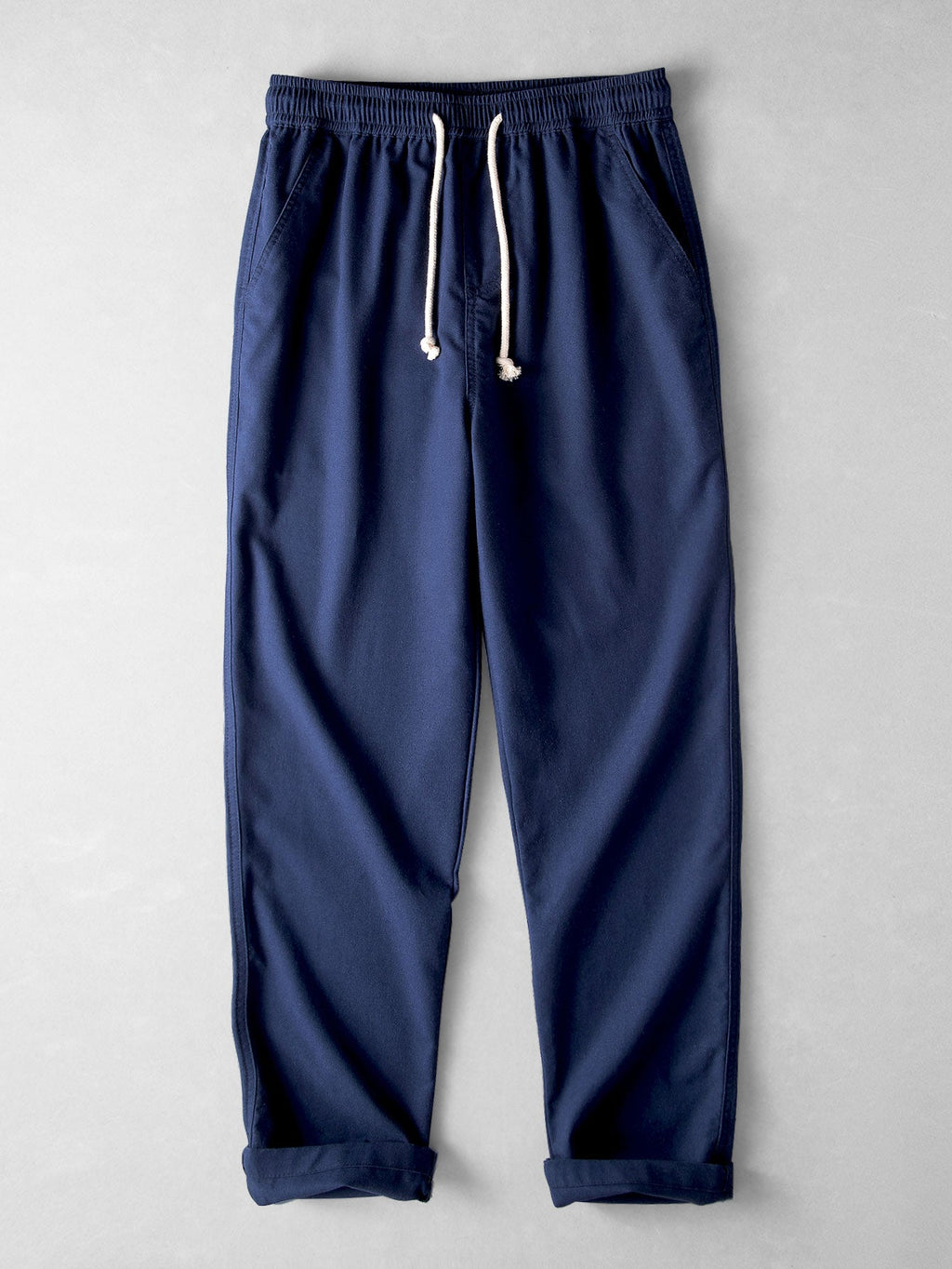 Camisa de lino de manga corta con cuello de pie y pantalones de lino de pierna recta