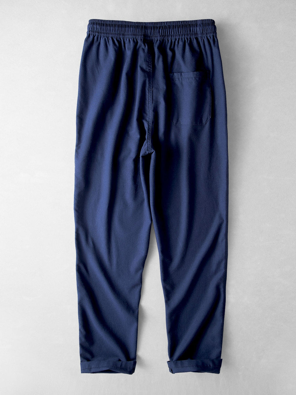 Camisa de lino de manga corta con cuello de pie y pantalones de lino de pierna recta