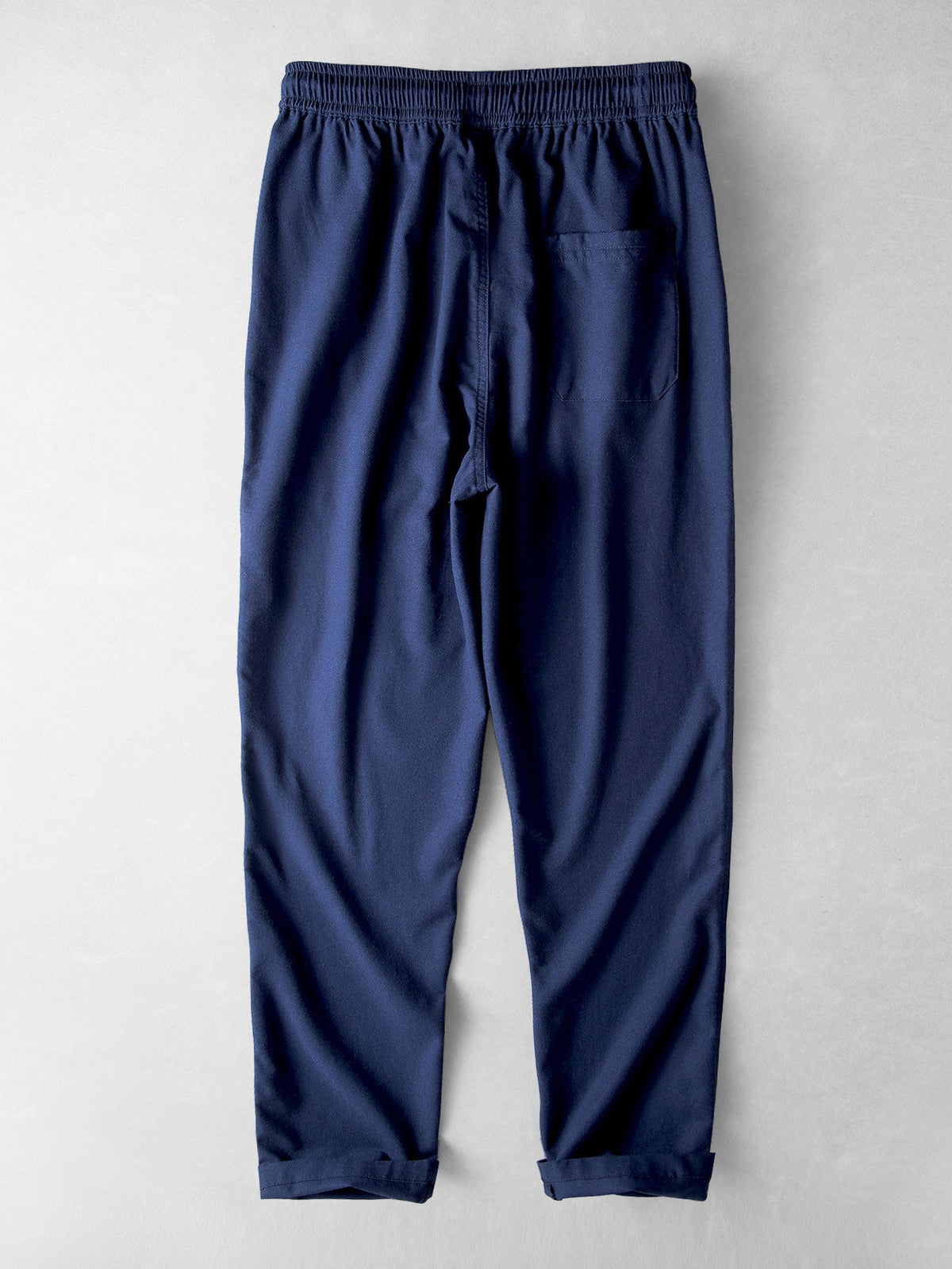 Camisa de lino de manga corta con cuello de pie y pantalones de lino de pierna recta