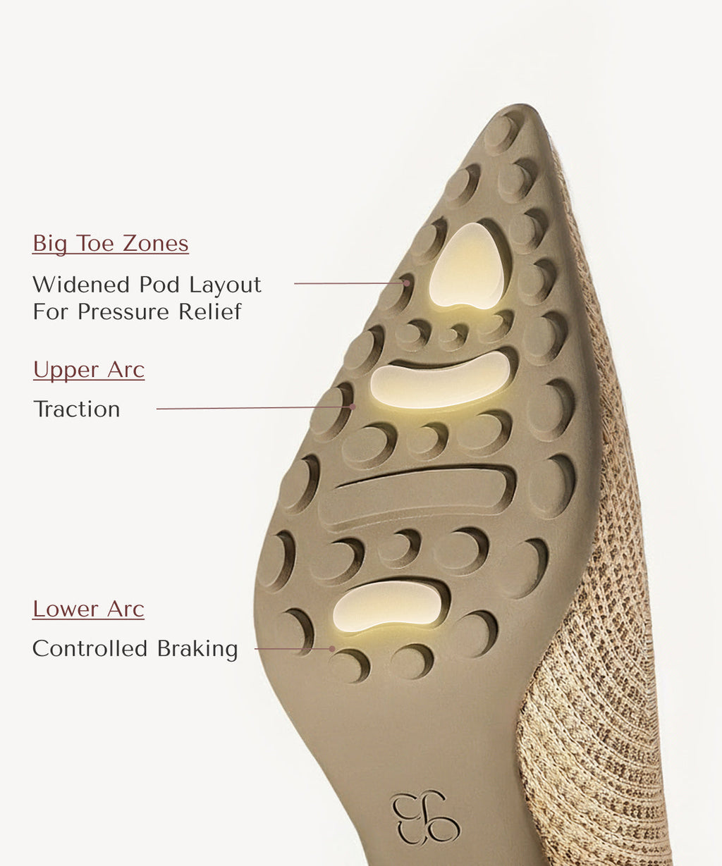 Zapatos de tacón de aguja con punta puntiaguda SoftBounce