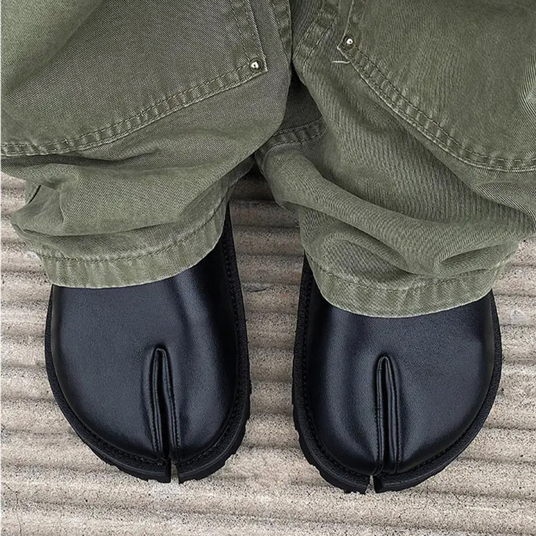 Tabi Buckle Mules