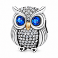Blue-Eyed Owl Charm