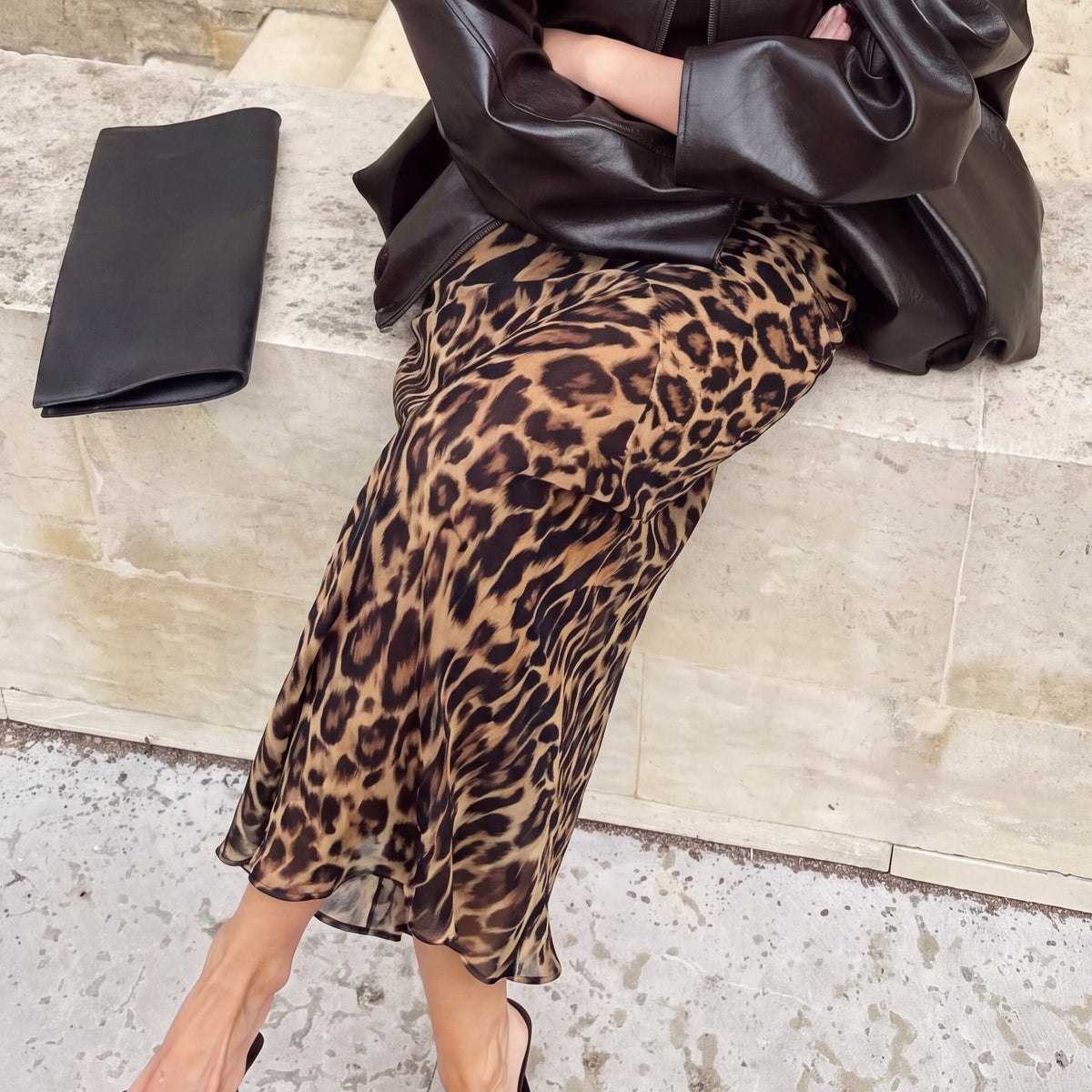 FALDA LEOPARDO
