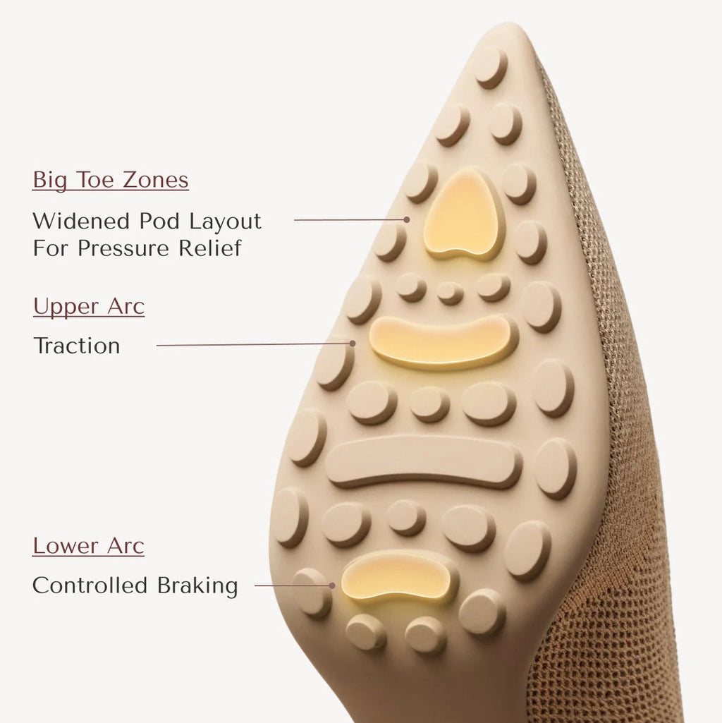 Zapatos de tacón de aguja con punta puntiaguda SoftBounce