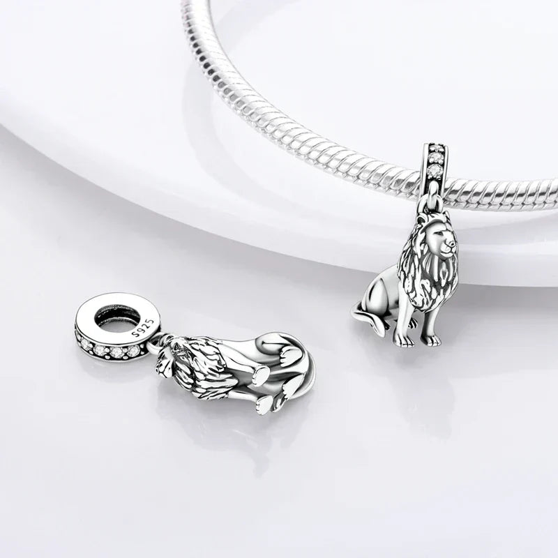 Silver Bulldog Charm
