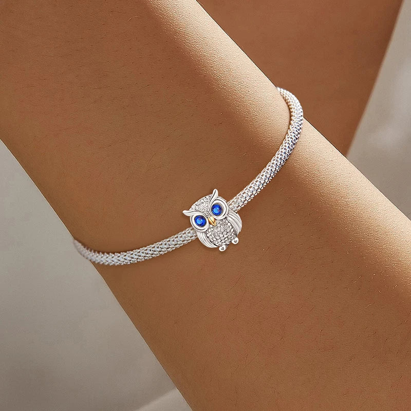 Blue-Eyed Owl Charm