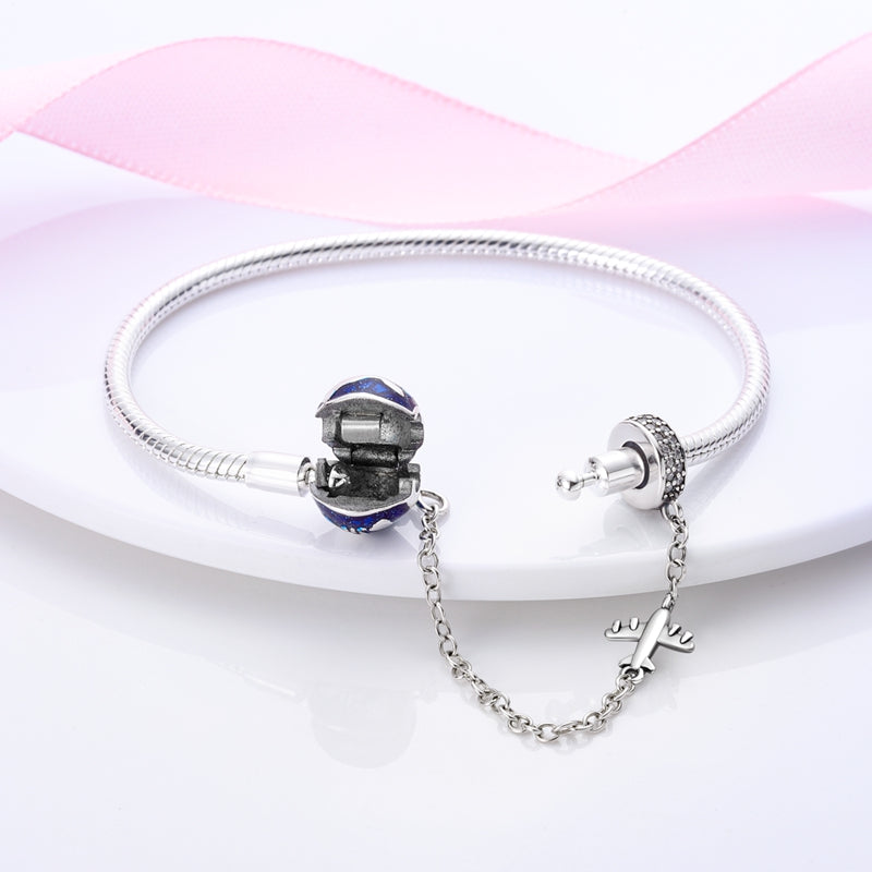 Pulsera con Charm Planeta Tierra