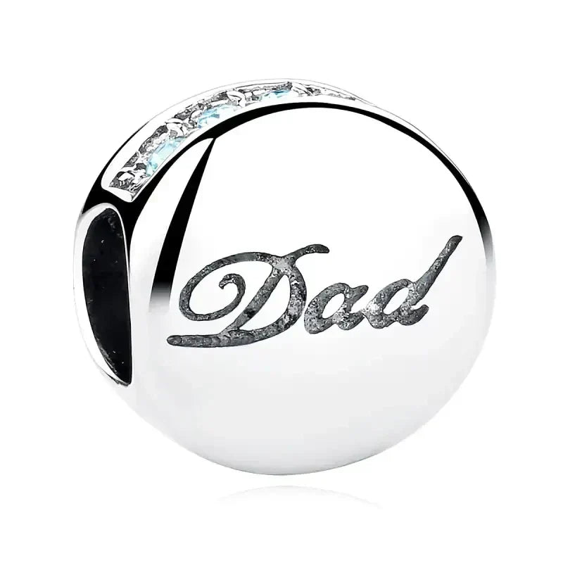 Silver Dad Charm