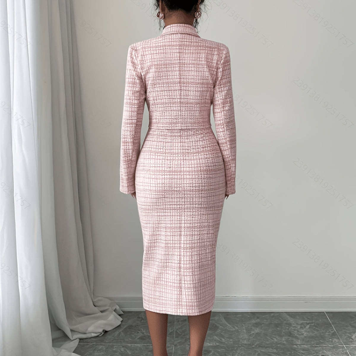 Celeste Plaid Tweed Set